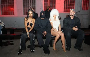 Kanye West and Bianca Censori Attend Fashion Show Featuring Ex - image 5