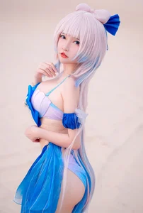 Stunning Sangonomiya Kokomi Bikini Cosplay by Potato Godzilla - image 18