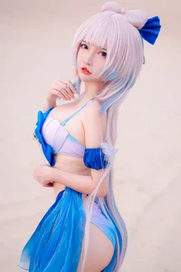 Stunning Sangonomiya Kokomi Bikini Cosplay by Potato Godzilla - image 21