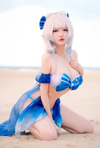 Stunning Sangonomiya Kokomi Bikini Cosplay by Potato Godzilla - image 22