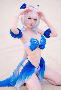 Stunning Sangonomiya Kokomi Bikini Cosplay by Potato Godzilla - image 5