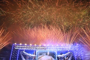 Hanoi Crowds Brave 12C Cold for Spectacular My Dinh Fireworks - image 32
