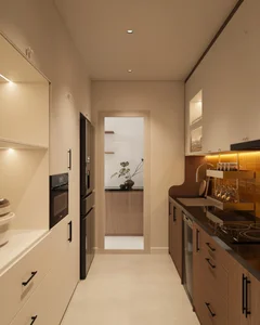 Modern 3-Bedroom Apartment in Ngoc Thuy Featuring Seamless Wooden Interior Design - image 7