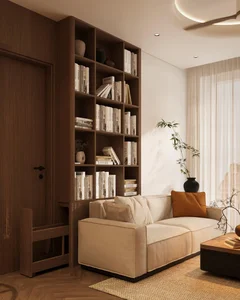 Modern 3-Bedroom Apartment in Ngoc Thuy Featuring Seamless Wooden Interior Design - image 4