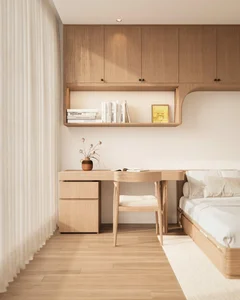 Modern 3-Bedroom Apartment in Ngoc Thuy Featuring Seamless Wooden Interior Design - image 15
