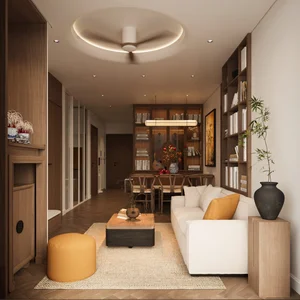 Modern 3-Bedroom Apartment in Ngoc Thuy Featuring Seamless Wooden Interior Design - image 8