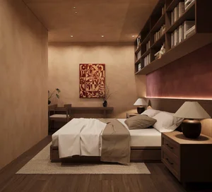 Modern 3-Bedroom Apartment in Ngoc Thuy Featuring Seamless Wooden Interior Design - image 14