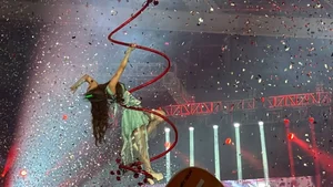 Chi Pu Sizzles at Rap Viet Concert 2023 with Dramatic Chandelier Performance - image 4