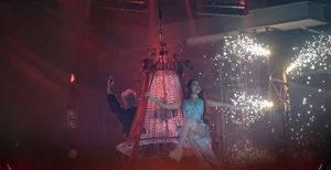 Chi Pu Sizzles at Rap Viet Concert 2023 with Dramatic Chandelier Performance - image 3