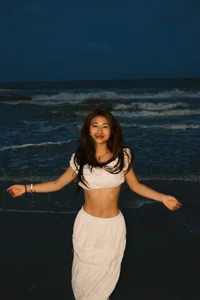 Louis Pham Captivates with Stunning Night Beach Photoshoot Fashion - image 0