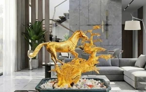 Exquisite Gold-Plated Horse Statues: The Must-Have Luxury Decor for Year of the Horse 2026 - image 2