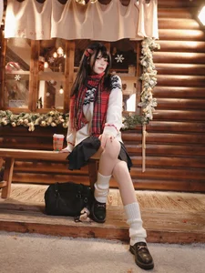 Christmas JK Xi Youzi Gallery: Festive Japanese School Uniform Fashion by Yituyu - image 9