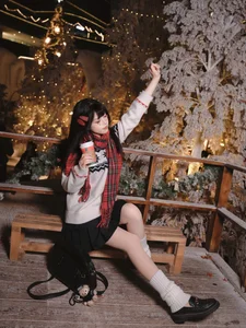 Christmas JK Xi Youzi Gallery: Festive Japanese School Uniform Fashion by Yituyu - image 6