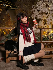 Christmas JK Xi Youzi Gallery: Festive Japanese School Uniform Fashion by Yituyu - image 3