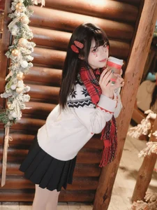 Christmas JK Xi Youzi Gallery: Festive Japanese School Uniform Fashion by Yituyu - image 7