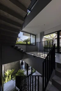 Innovative 3-Story West-Facing House Renovation with Lush Vertical Hanging Gardens in Viet Tri - image 7