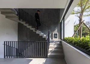 Innovative 3-Story West-Facing House Renovation with Lush Vertical Hanging Gardens in Viet Tri - image 9
