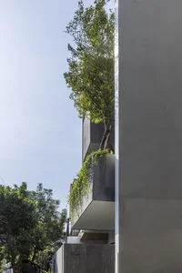 Innovative 3-Story West-Facing House Renovation with Lush Vertical Hanging Gardens in Viet Tri - image 0