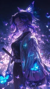 Stunning Kocho Shinobu Wallpapers: Elegant Demon Slayer Anime Backgrounds - image 9