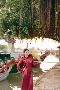 Exploring An Thanh Coconut Fiber Village: A Stunning Cultural Backdrop for Tet Ao Dai Photography Along the Scenic Thom River in Vietnam - image 8