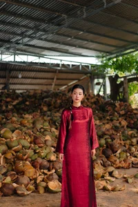 Exploring An Thanh Coconut Fiber Village: A Stunning Cultural Backdrop for Tet Ao Dai Photography Along the Scenic Thom River in Vietnam - image 6
