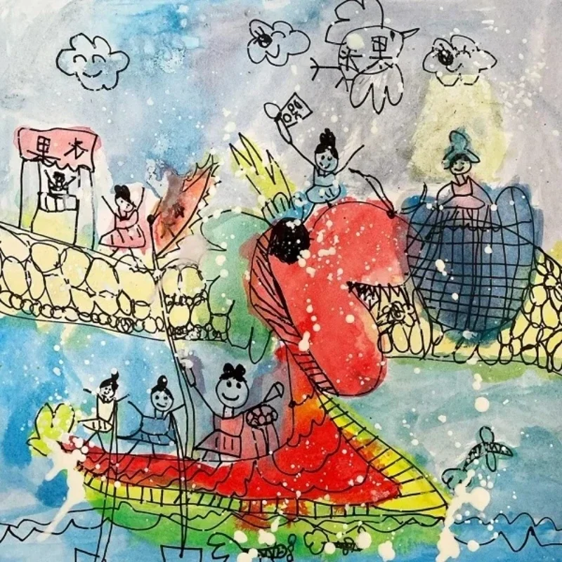 Fun and Easy Boat Racing Festival Drawing Ideas for Students