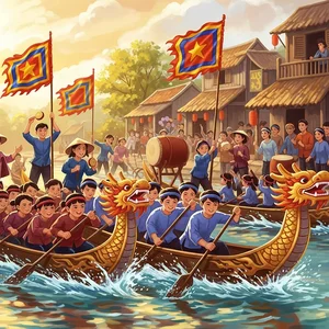 Fun and Easy Boat Racing Festival Drawing Ideas for Students - image 10