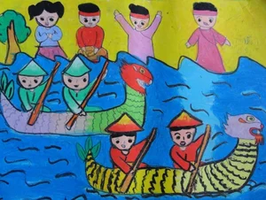 Fun and Easy Boat Racing Festival Drawing Ideas for Students - image 13