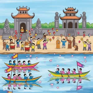 Fun and Easy Boat Racing Festival Drawing Ideas for Students - image 6