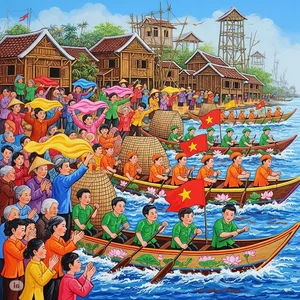 Fun and Easy Boat Racing Festival Drawing Ideas for Students - image 12