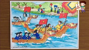 Fun and Easy Boat Racing Festival Drawing Ideas for Students - image 18