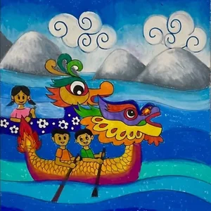 Fun and Easy Boat Racing Festival Drawing Ideas for Students - image 30