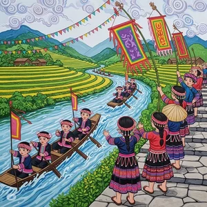 Fun and Easy Boat Racing Festival Drawing Ideas for Students - image 9