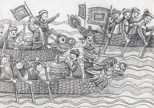 Fun and Easy Boat Racing Festival Drawing Ideas for Students - image 16