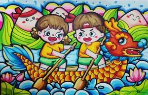 Fun and Easy Boat Racing Festival Drawing Ideas for Students - image 19