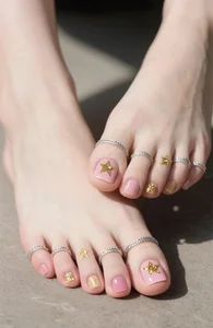 200+ Elegant and Simple Toe Nail Designs for a Chic Look - image 21