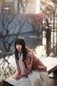 Winter Warm Sun Portrait Collection Featuring Model Xibo Ya - image 5