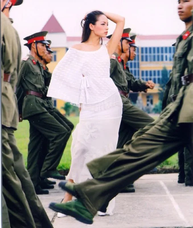 Vietnamese Star Kaity Nguyen Celebrates National Pride with Red Flag Photoshoot