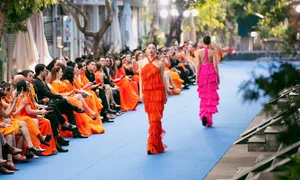 Fashion Extravaganza: Models Catwalk at Historic Saigon Railway Station - image 8