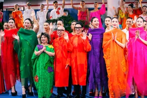 Fashion Extravaganza: Models Catwalk at Historic Saigon Railway Station - image 14
