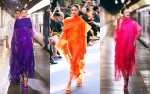 Fashion Extravaganza: Models Catwalk at Historic Saigon Railway Station - image 13
