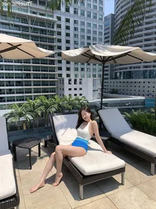 Korean Fashion Model Son Yeon Soo Slays in Pocari Blue Monokini Urban Photoshoot - image 4