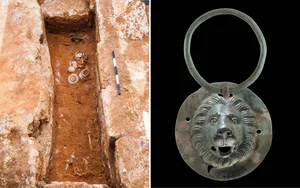 Ancient 1,900-Year-Old Tomb Reveals Mysterious Lion-Head Artifact - image 0