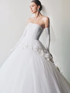 Dianka Zakhidova Captivates in a Sheer Wedding Gown for Bui Tien Dung Marriage - image 10