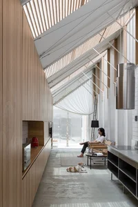 Innovative Narrow Townhouse Designed Like an Airplane Cabin - image 2
