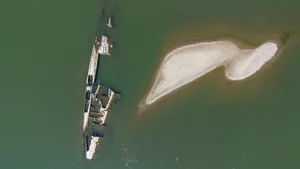 Close-up: WWII Nazi Fleet Exposed by Receding Danube Water Levels - image 5