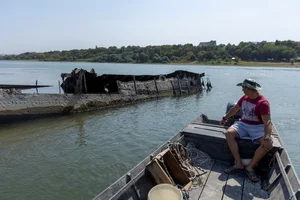 Close-up: WWII Nazi Fleet Exposed by Receding Danube Water Levels - image 7