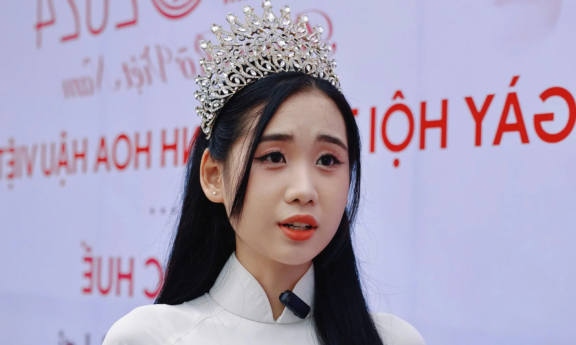 Pure Elegance: Hue Student Captivates Audiences in Miss Vietnam Pageant Gallery