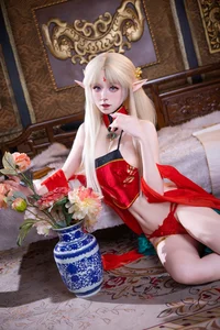 Coser Shuangmu Fusu: Stunning Brest Red Ancient Style Photoshoot - image 6