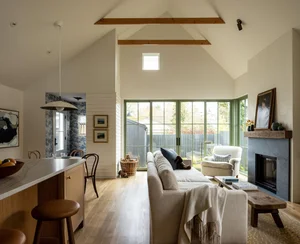 Innovative Seattle Home Design: Maximizing Space with a Sloped Roof and Mezzanine Loft - image 4